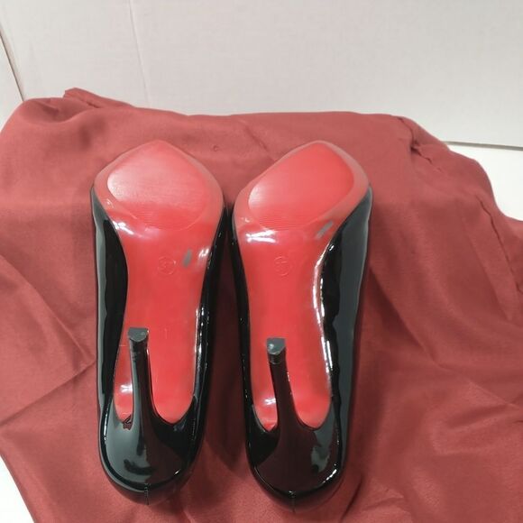 Elena Women's Black Patent Leather   Stripper/ Dominatrix Sz /EU37/US7 - Picture 7 of 10